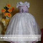 vestidos de crianca para casamento Vestido Infantil Casa de Abelha