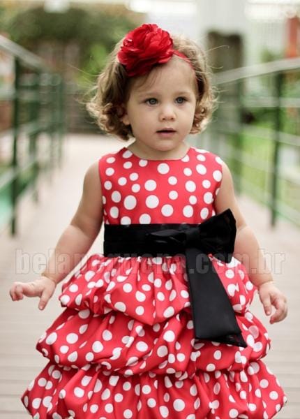 Vestido infantil da Minnie Vestido infantil da Minnie
