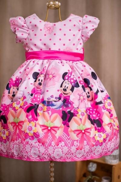 Vestido infantil da Minnie Vestido infantil da Minnie