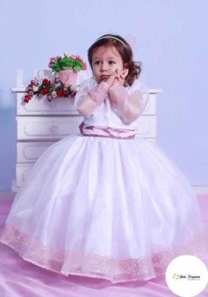 Vestido infantil para casamento bebê de 1 ano Vestido infantil para casamento bebê de 1 ano