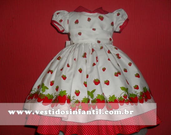 vestido da moranguinha