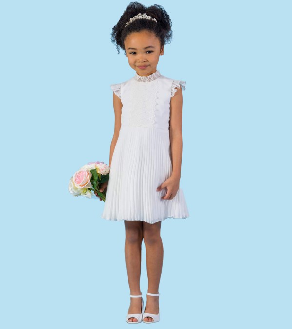vestido infantil simples para casamento