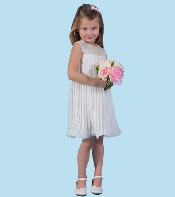 vestido infantil simples para casamento