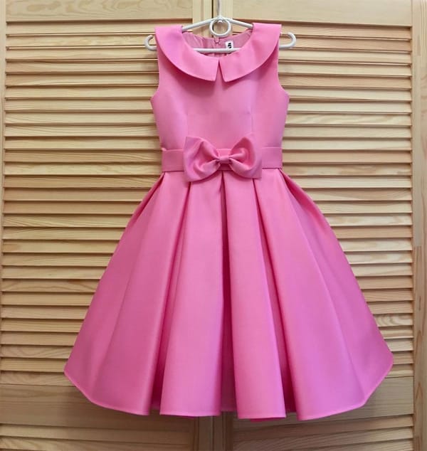 vestido formatura infantil rosa