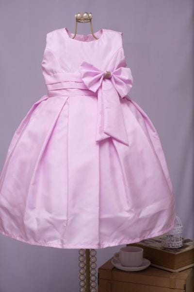 vestido formatura infantil rosa