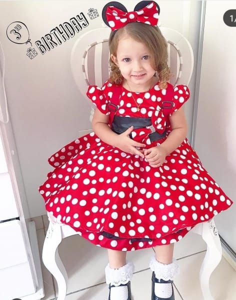 vestido da minnie simples