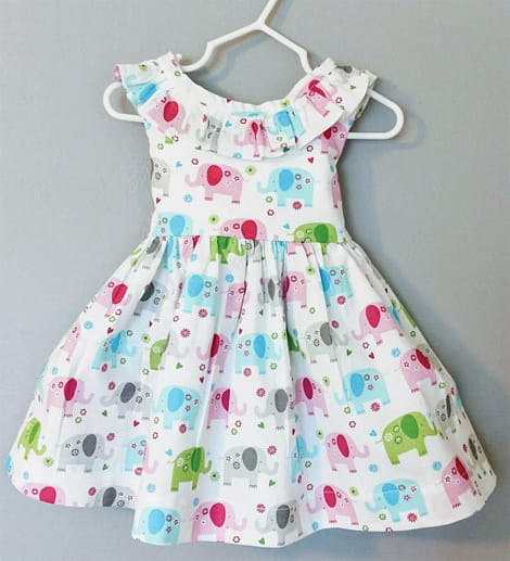 vestido infantil verao